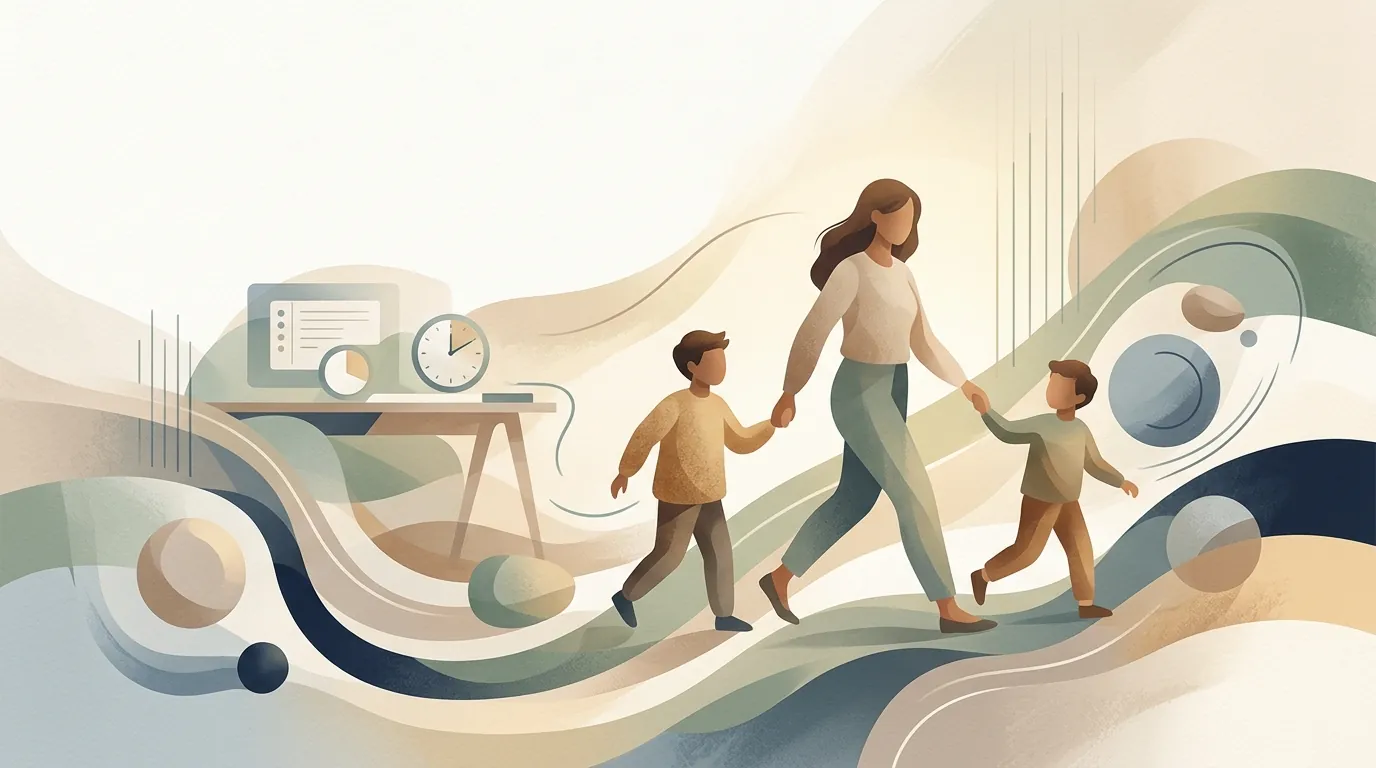 Soft editorial condition visual for ADHD therapy planning information.