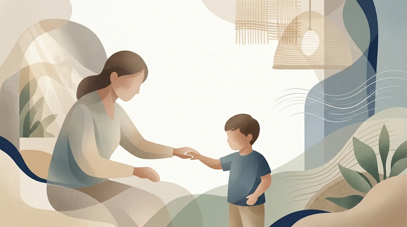 Soft editorial condition visual for sensory-processing therapy planning information.